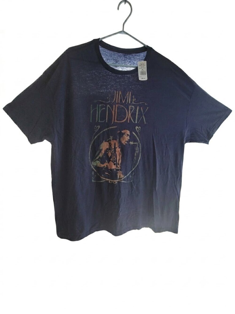 New Mark's Work Wearhouse Jimi Hendrix Graphic Tee Navy Blue 3XL